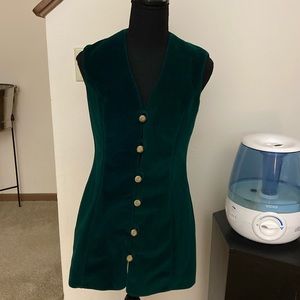 Authentic mod 60s green velvet go go best